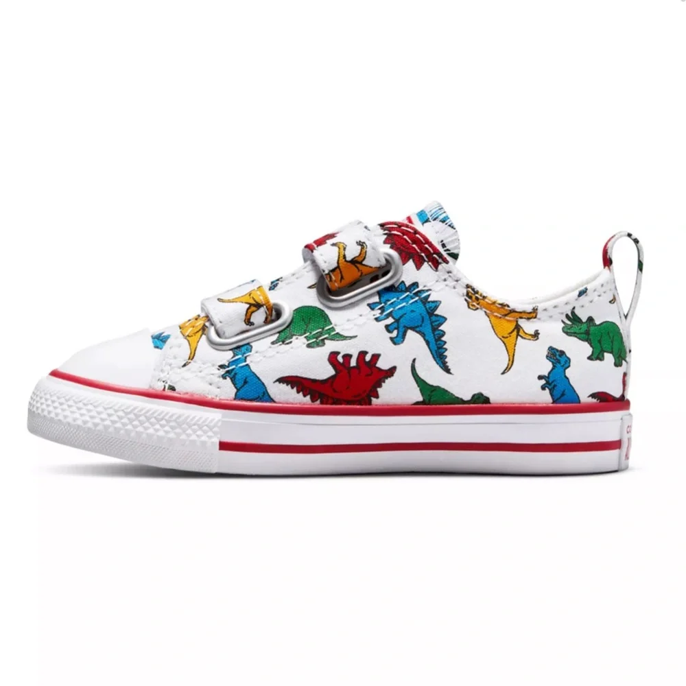 Converse Chuck Taylor All Star CTAS Boys Baby Infant Dinosaur Low Top Sneakers